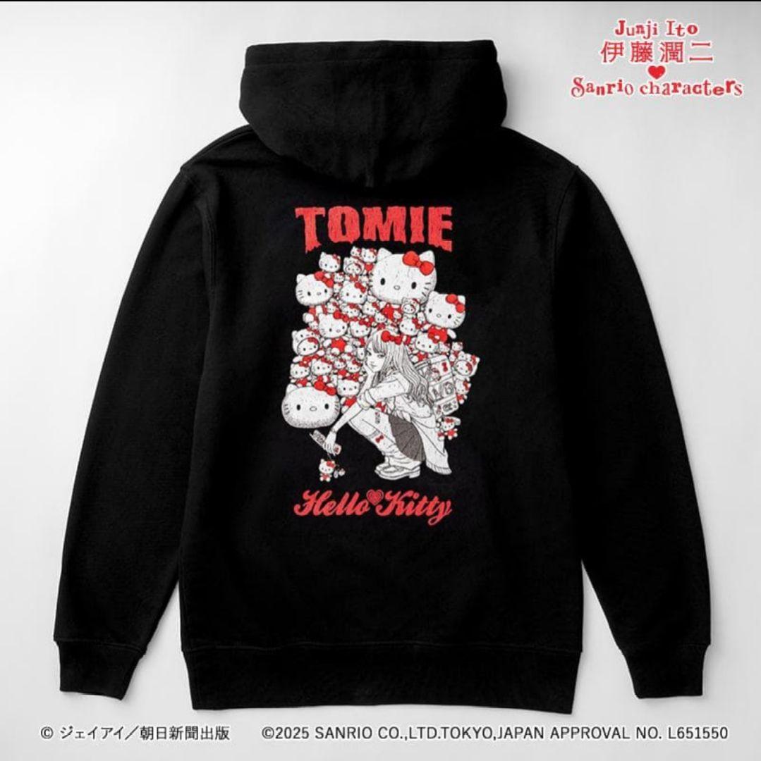 【新品】【ポストカード２枚つき】ギャル富江 キティ パーカー Mサイズ