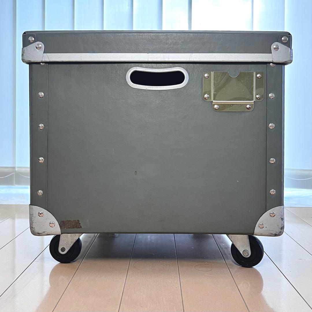 希少! 廃番グレー（超特大）無印良品 硬質パルプボックス 店舗用備品/ネーム付き