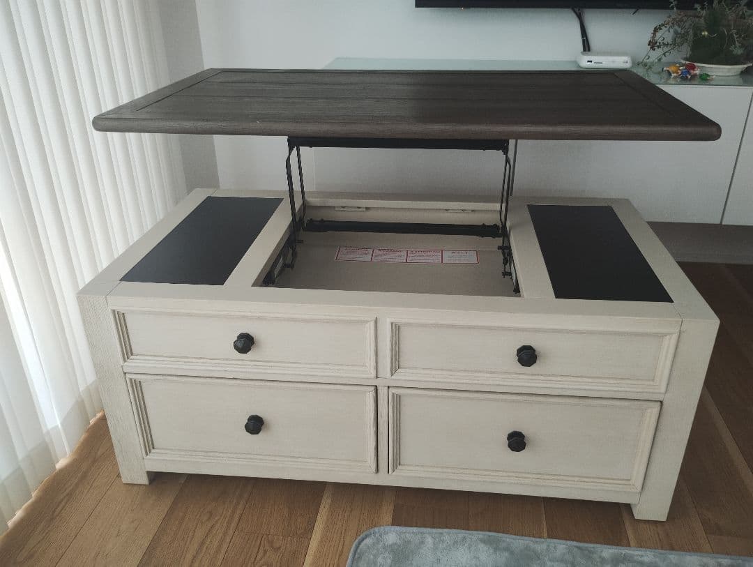 【送料込】アシュレイファニチャー センターテーブル　フレンチカントリー　アメリカ