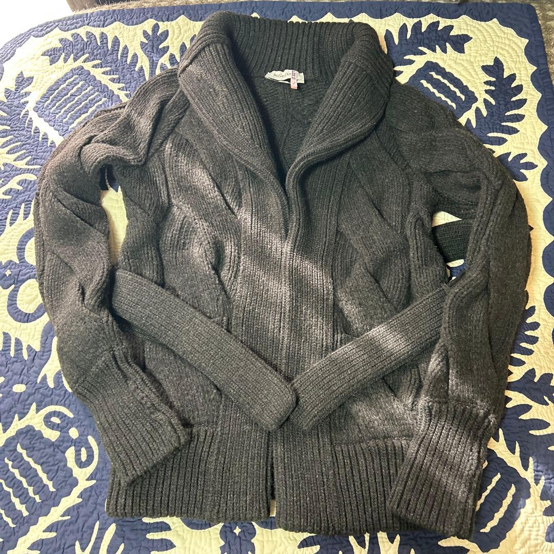 Yves Saint Laurent ダークグレー カーディガン