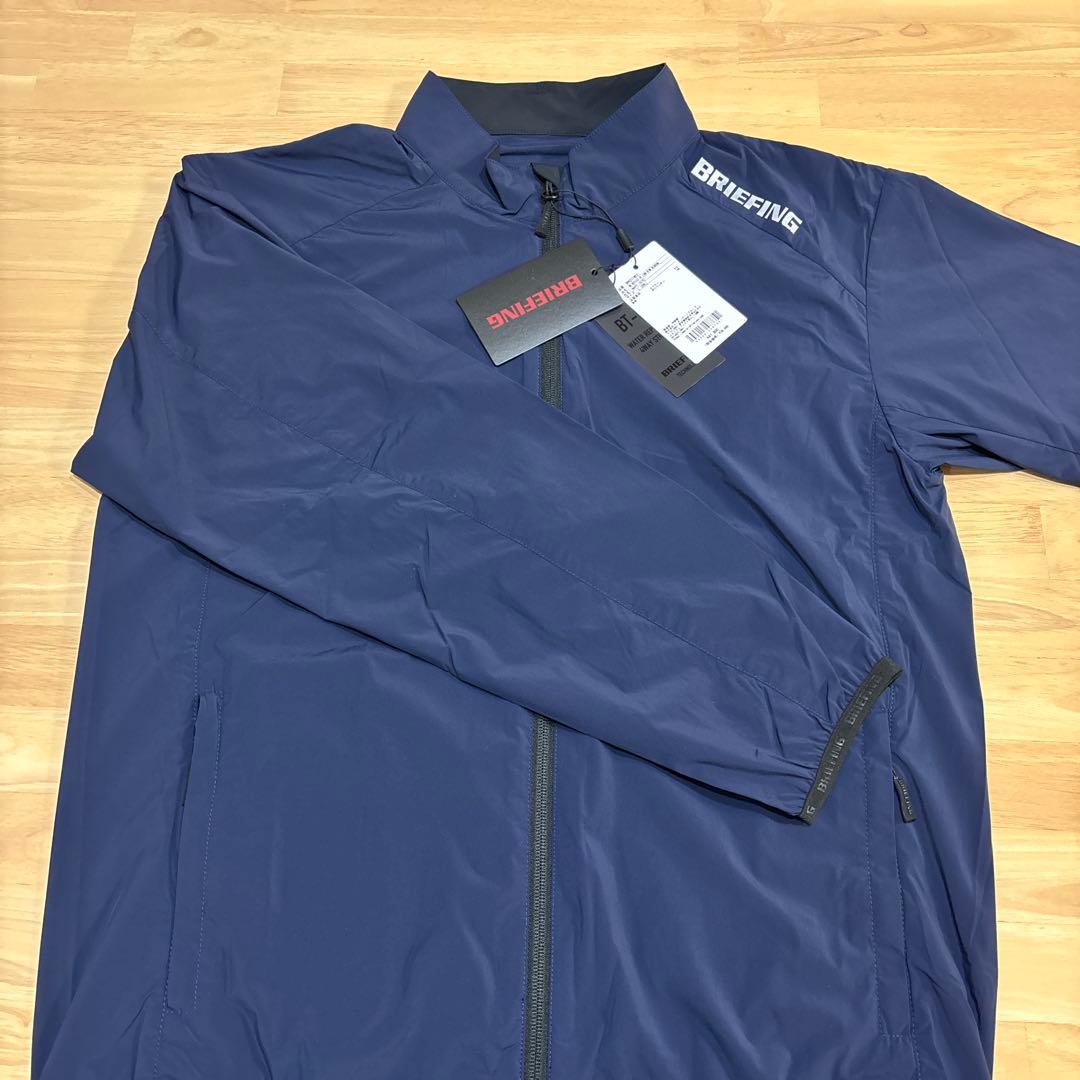 新品未使用タグ付BRIEFING GOLF ブルゾンメンズフルジップネイビー L