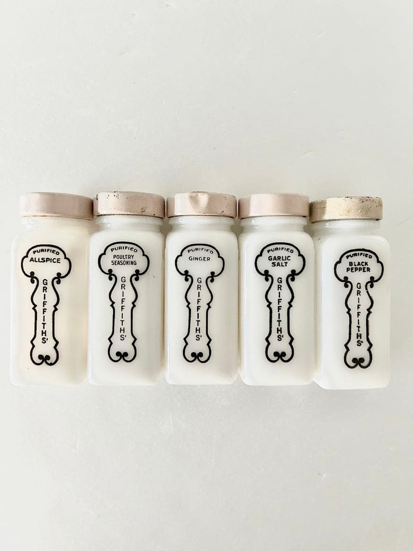 【アメリカヴィンテージ】GRIFFITH'S スパイスボトル　セット　ピンク