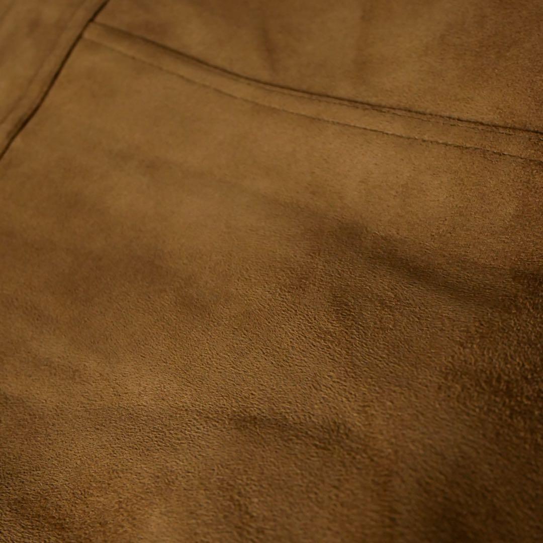 ユーロ A2 スエードレザージャケット キャメル XL