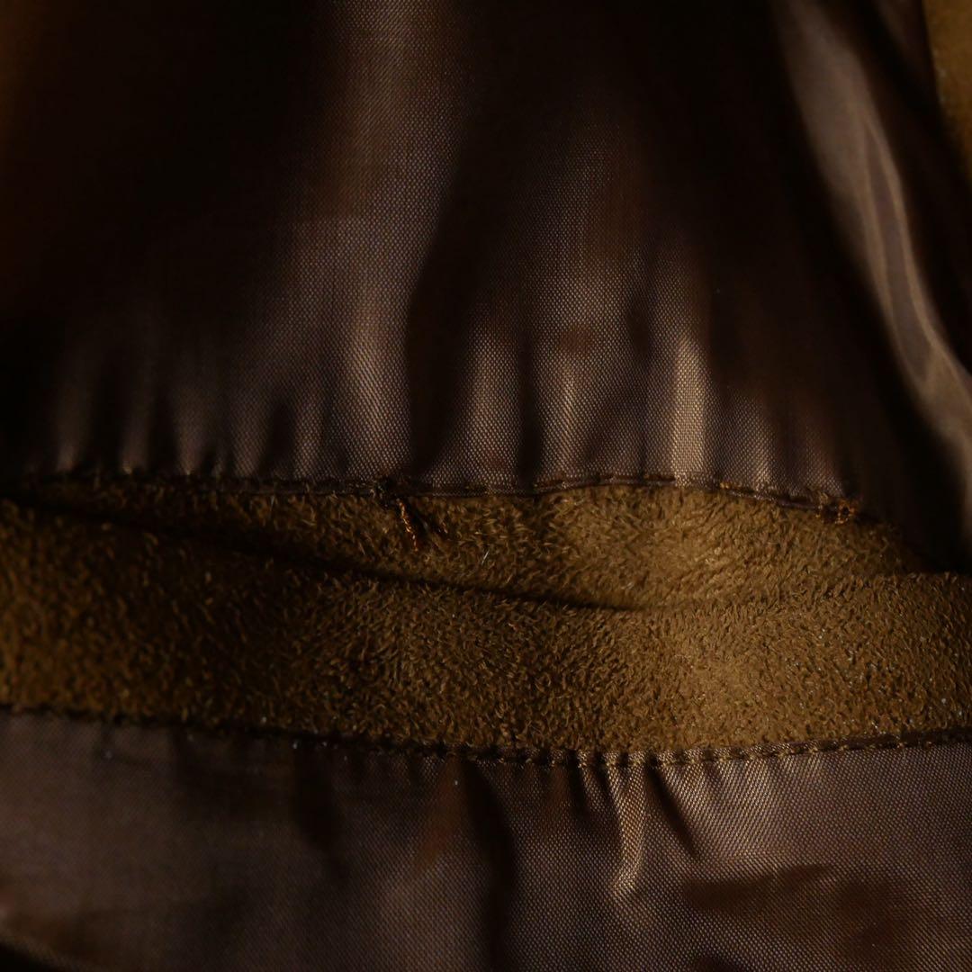 ユーロ A2 スエードレザージャケット キャメル XL