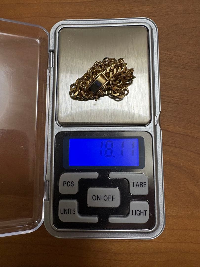 喜平ブレスレット K18 6面 ダブル 18.1g 17.5cm 造幣局刻印有り