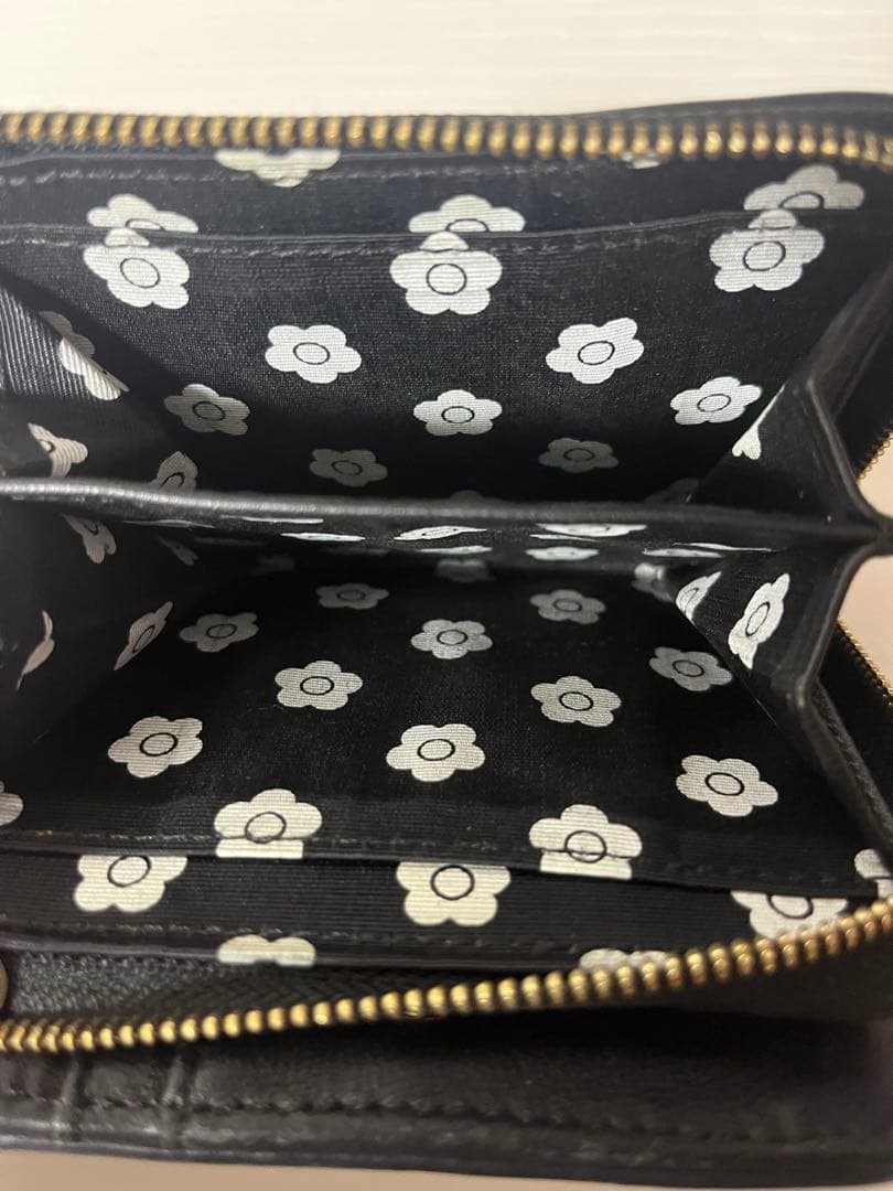 MARY QUANT ブラック 二つ折り財布