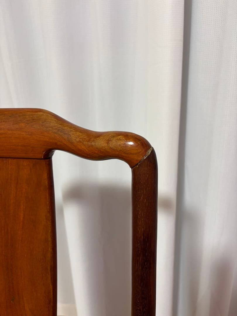 唐木家具　花梨　クラシックスタイル 木製椅子 ダークブラウン　④