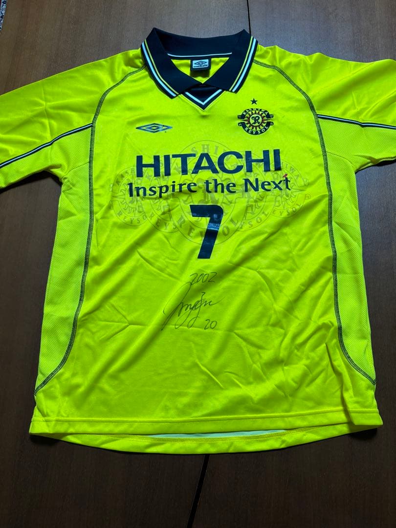 最終価格　選手仕様　柏レイソル2002ユニフォーム　明神サイン入り