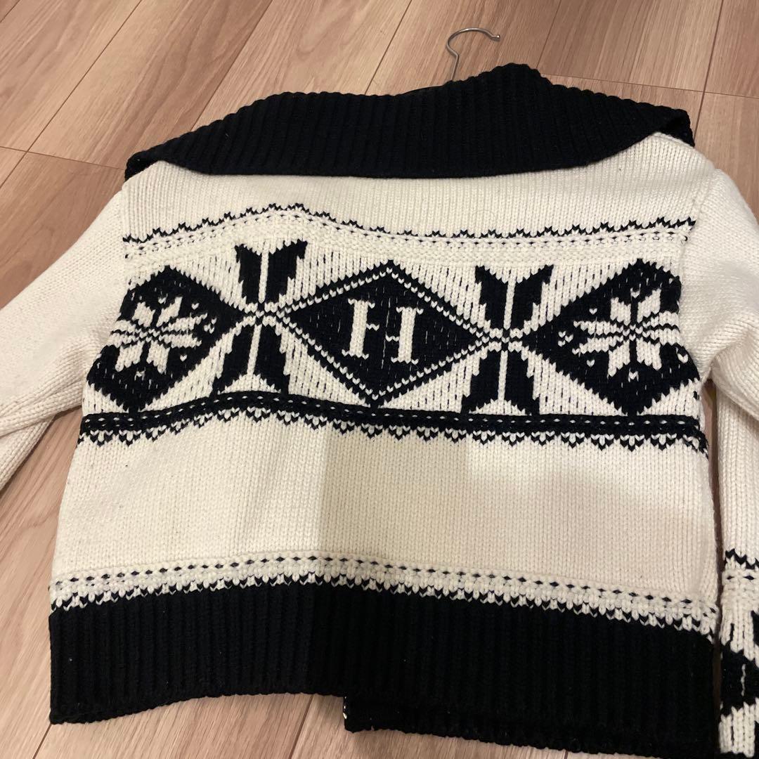 美品⭐︎Her lip toニットパーカー　フリーサイズ小嶋陽菜　ブラックホワイト
