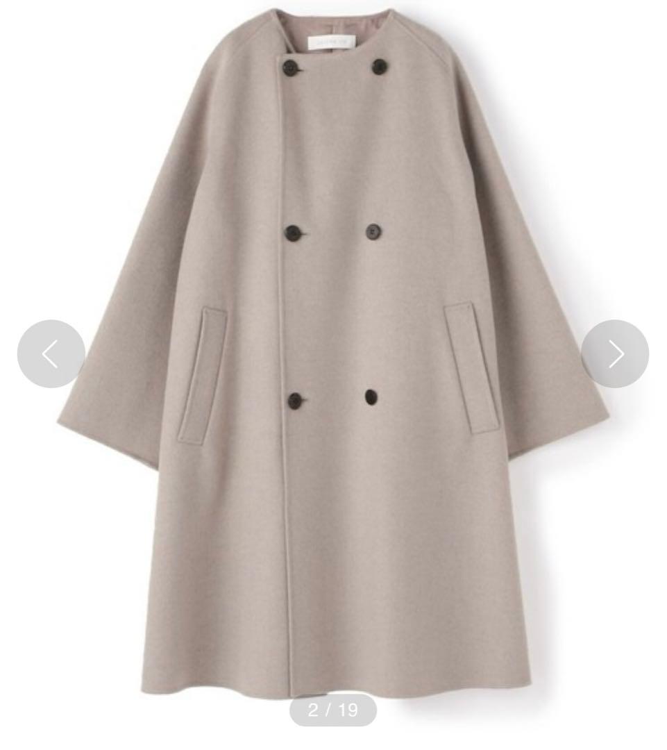 定価94600円【GALERIE VIE 】ウールコート　グレー　ロングコート