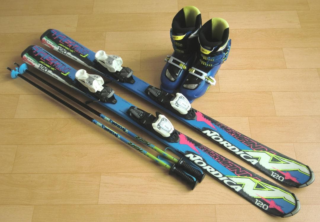 ■■11月限定■送料無料■ノルディカ■子供用スキーセット■120/22■WAX■
