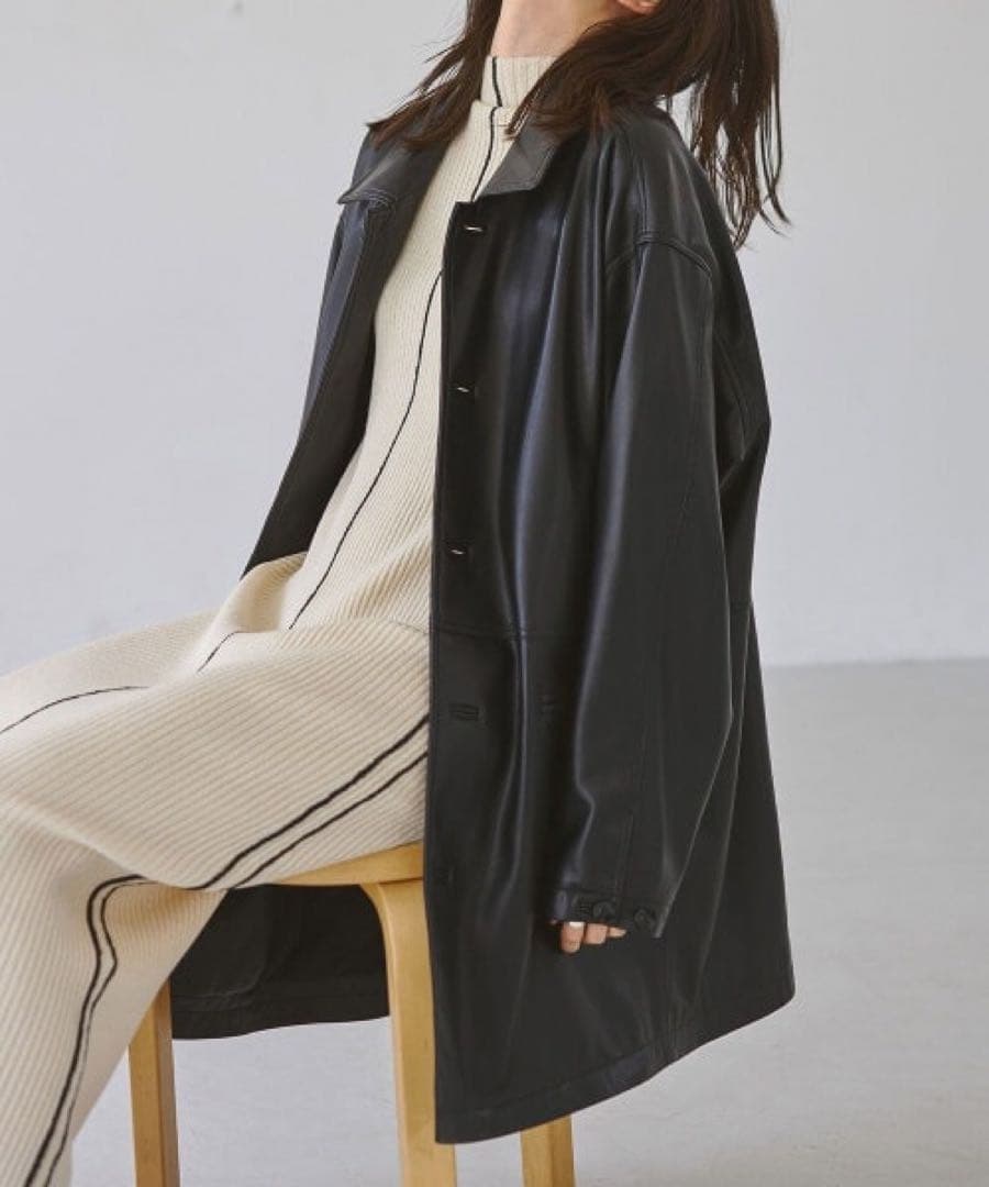 TODAYFUL エコレザーオーバージャケット 38