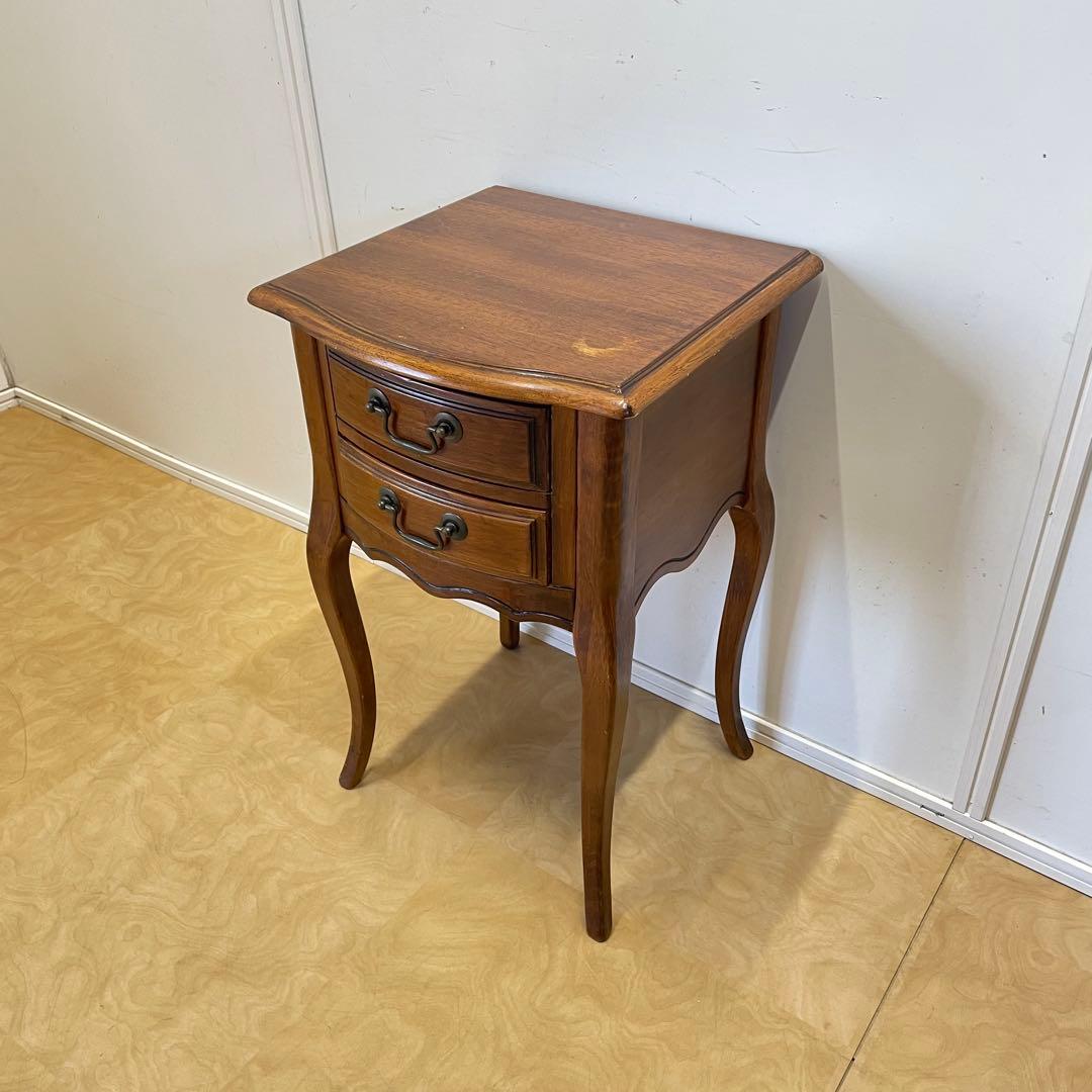 アンティーク調 猫脚 チェスト サイドテーブル コンソール 花台 電話台