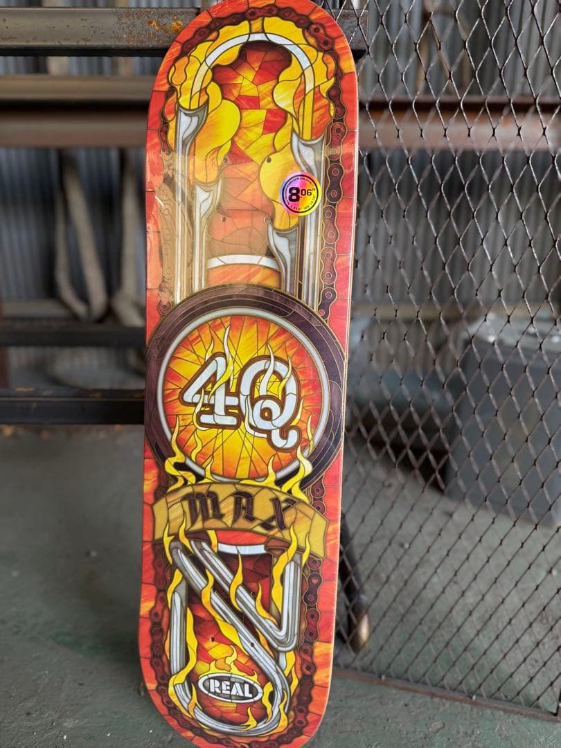 スケボー REAL MAX SCHAAF 4Q 8.06 デッキテープ無料付き