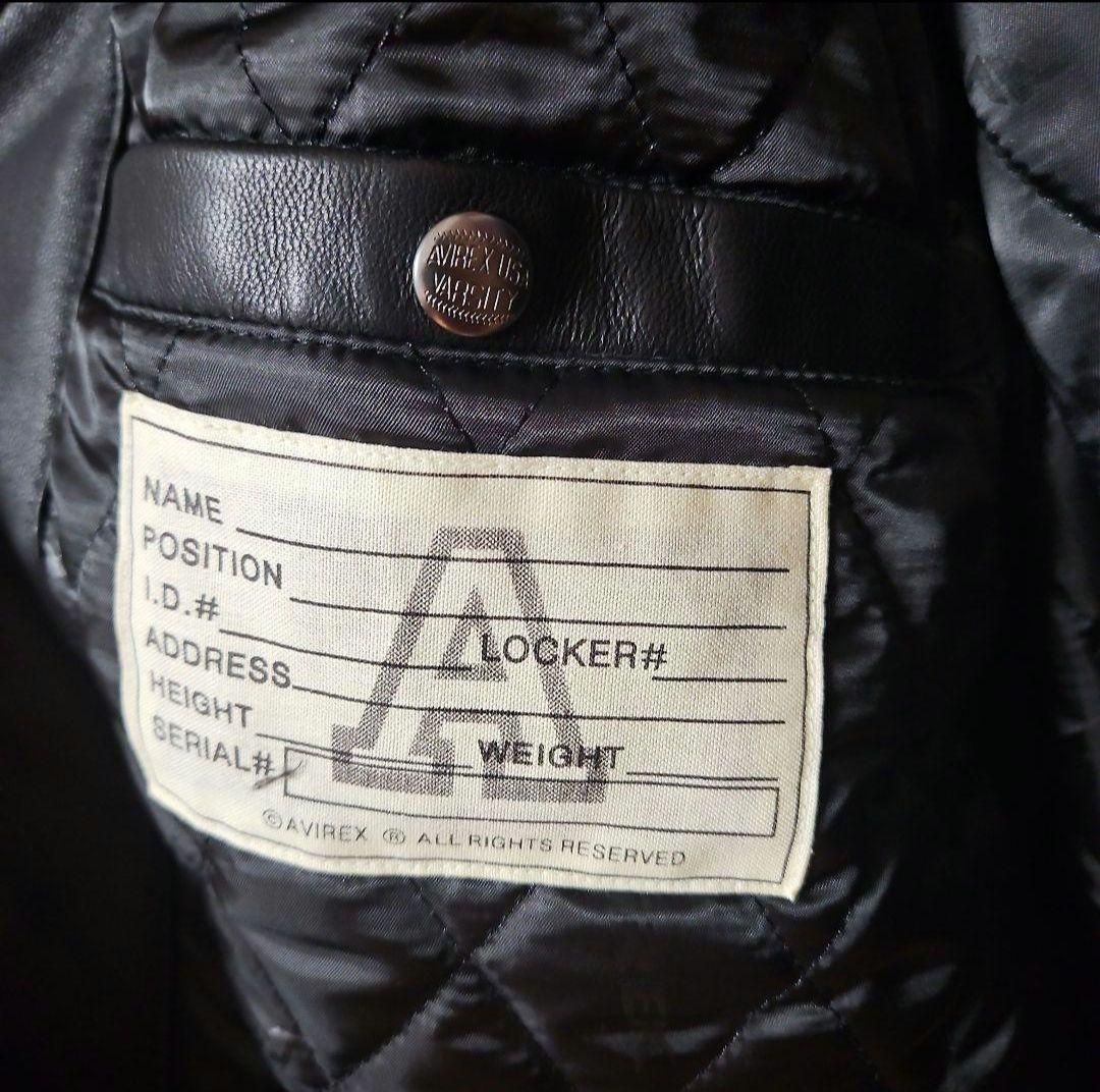 VARSITY JACKET RED AXES / AVIREX　羊革