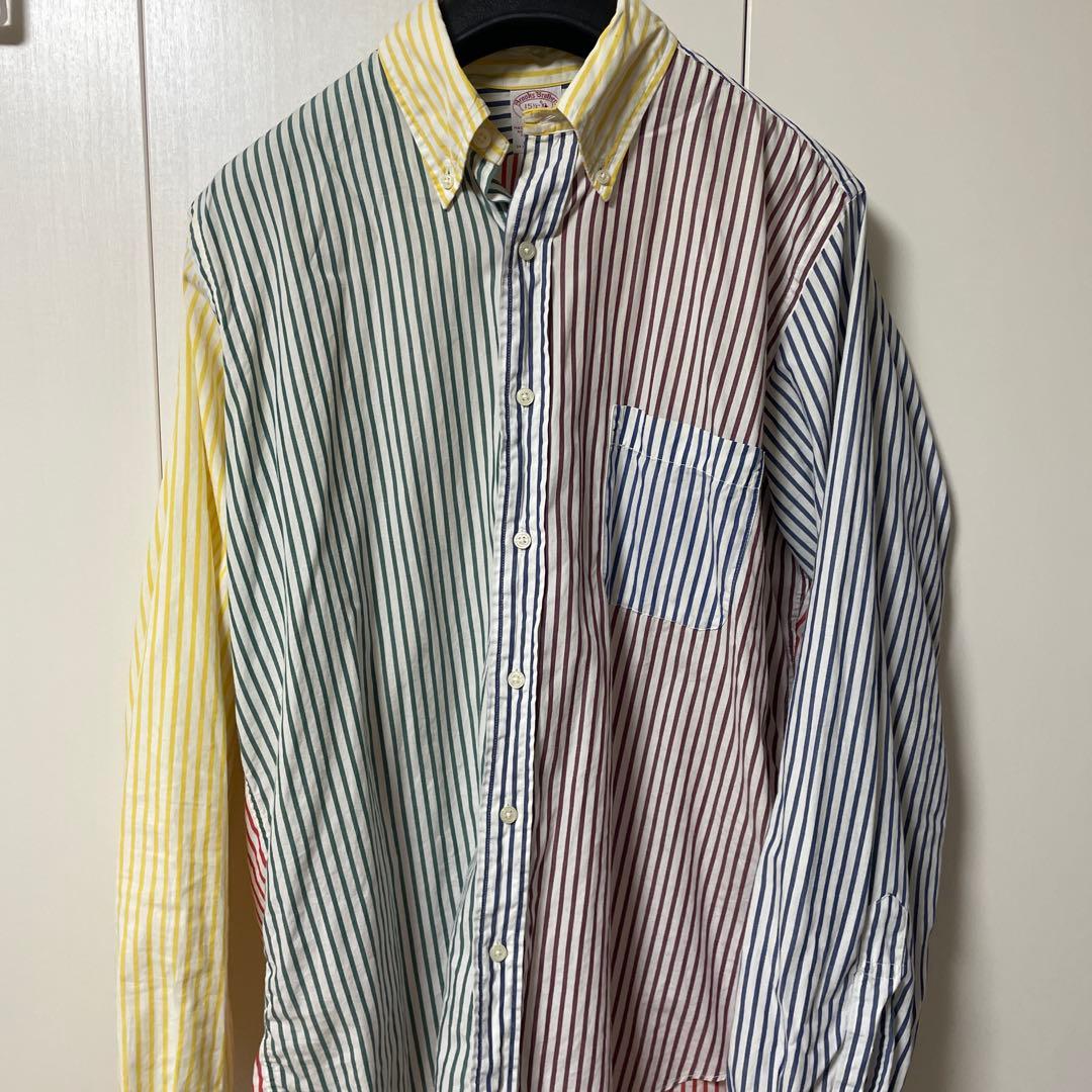 1990s Brooks Brothers-crazy stripe シャツ