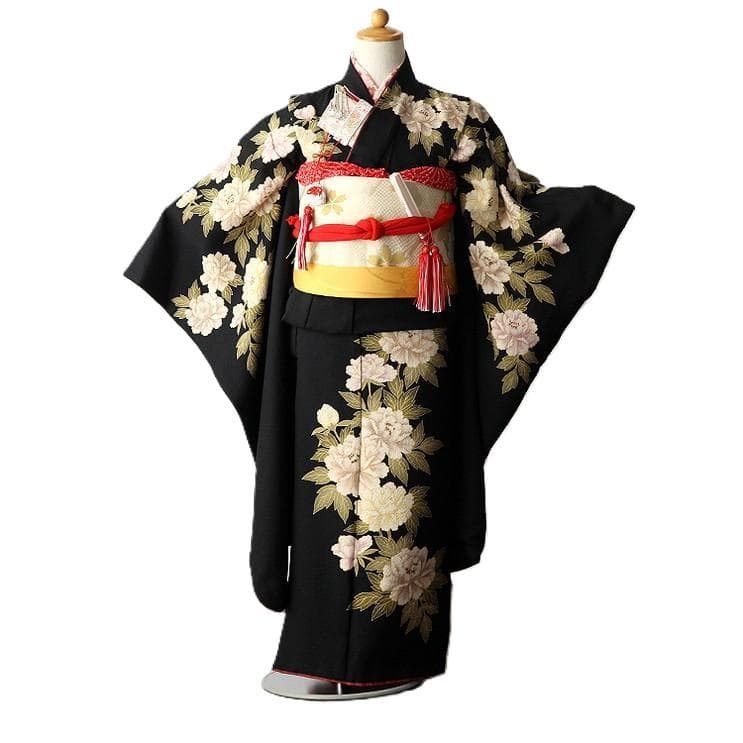 コムサ・デ・モード　正絹　7歳 女の子 着物 七五三 7-016