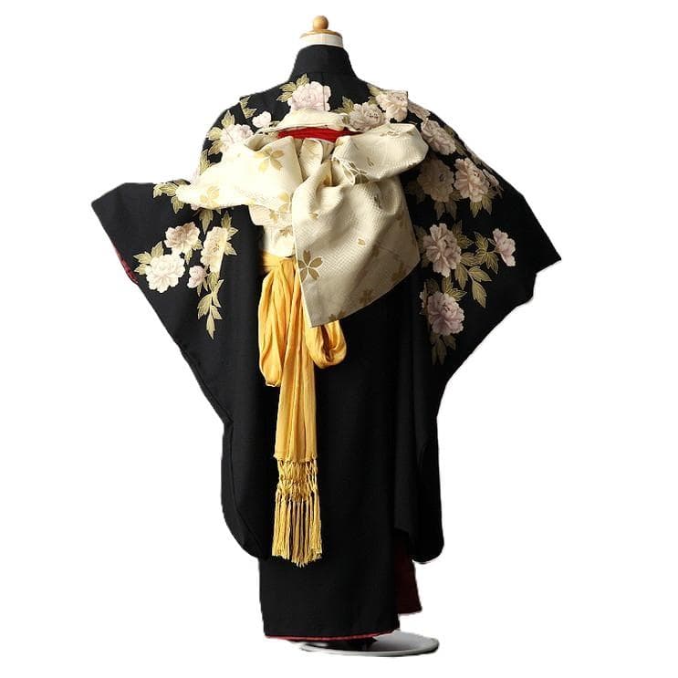 コムサ・デ・モード　正絹　7歳 女の子 着物 七五三 7-016