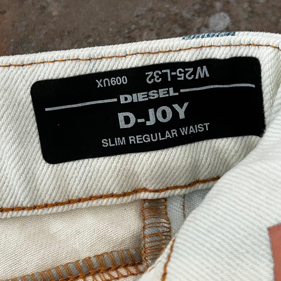 新品 DIESEL 生成り 切替 タイダイ加工 スリム ジーンズ 再構築