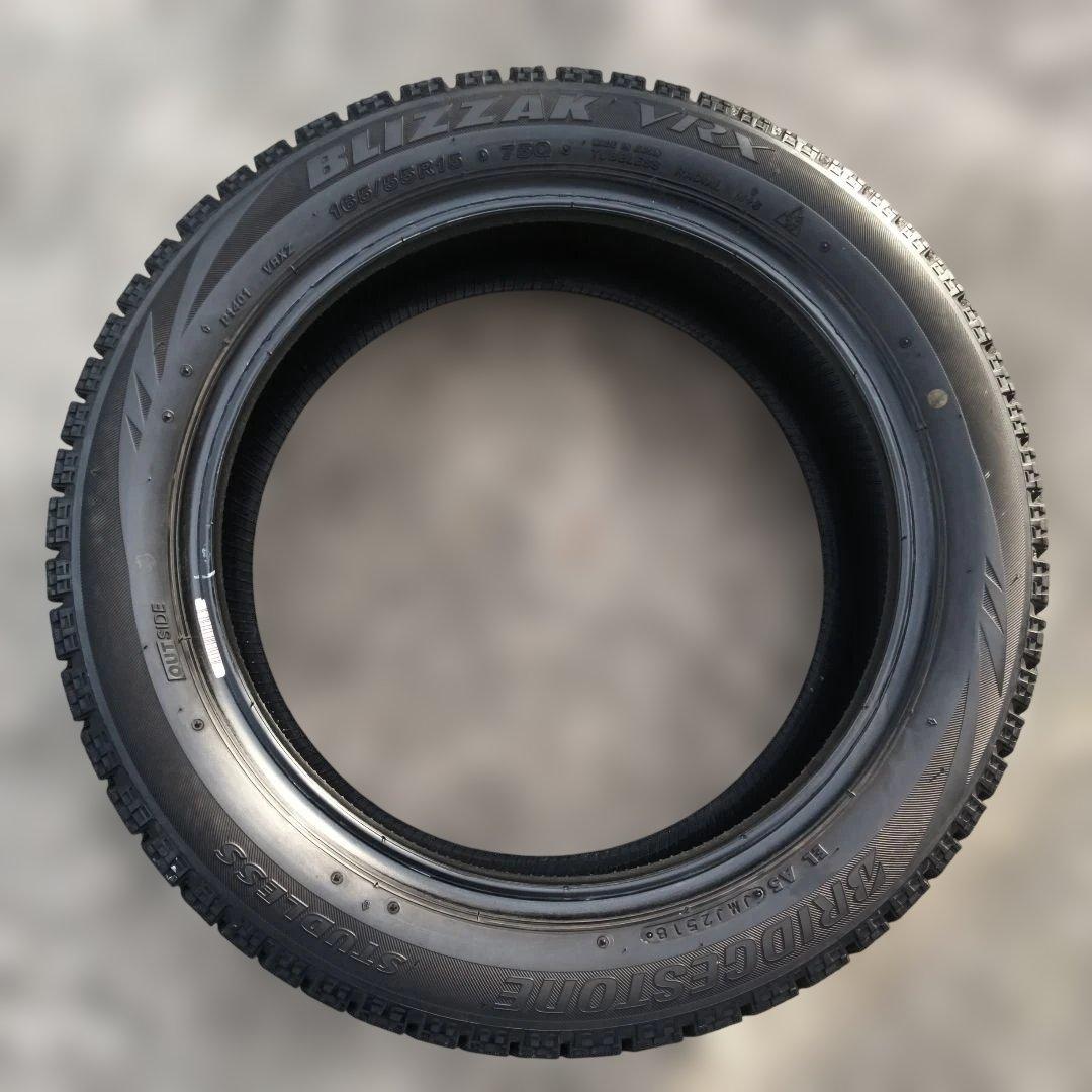 165/55R15 ブリヂストンVRX 送料無料 まだまだ履けます! 4本