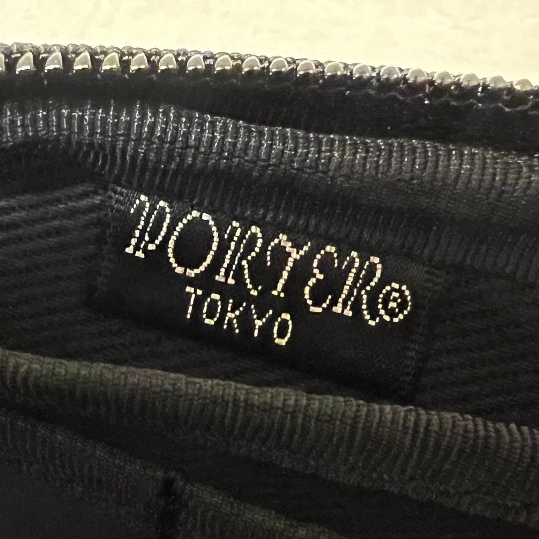 【未使用級 希少】ポーター アルーフ マルチケース カーフレザー 高級 黒