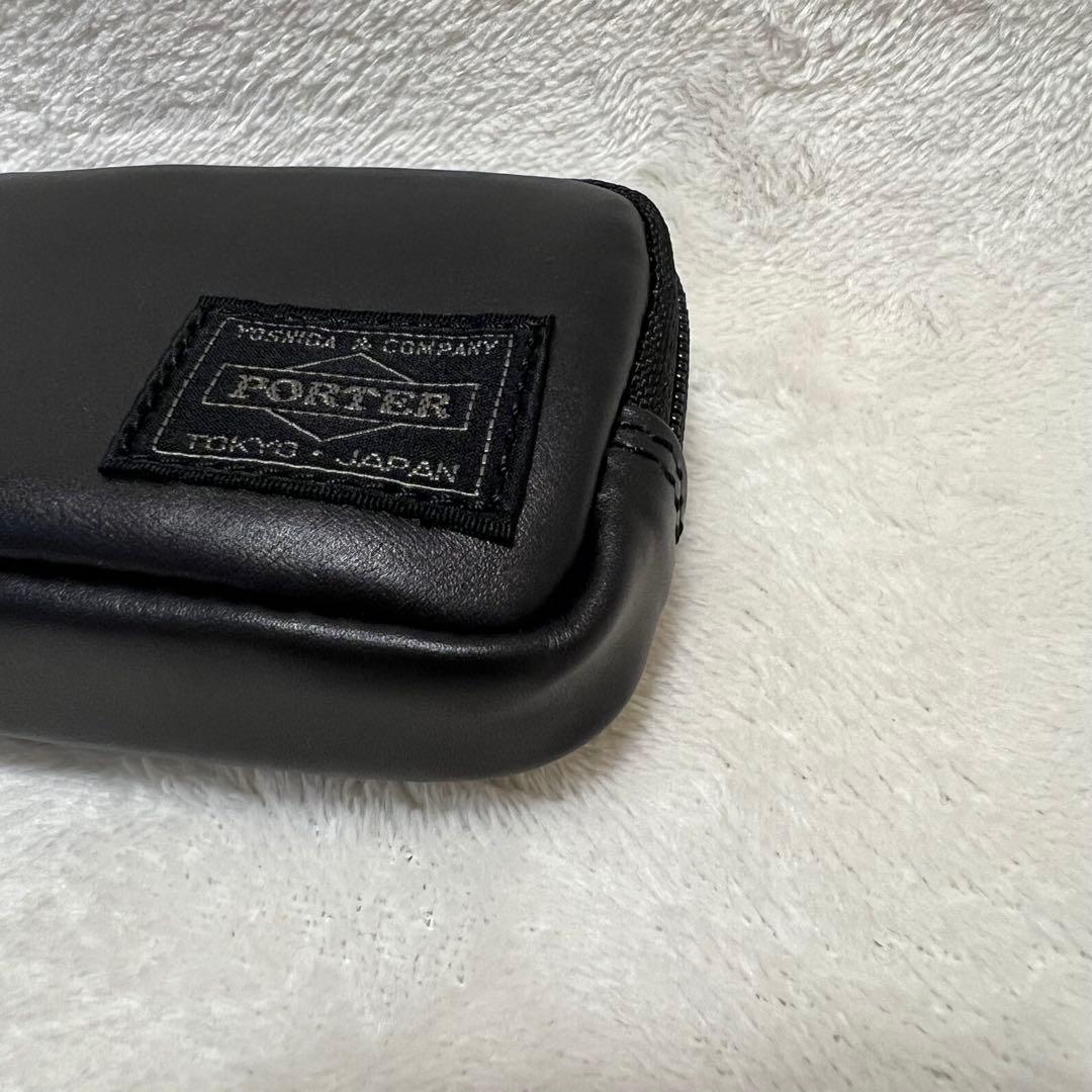 【未使用級 希少】ポーター アルーフ マルチケース カーフレザー 高級 黒