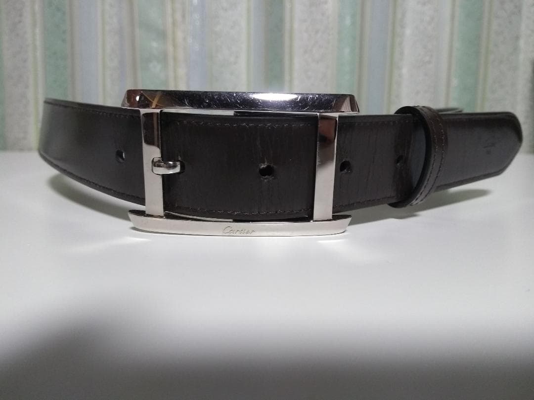 84【正規品】カルティエ アルディロン タンク シルバー　ベルト