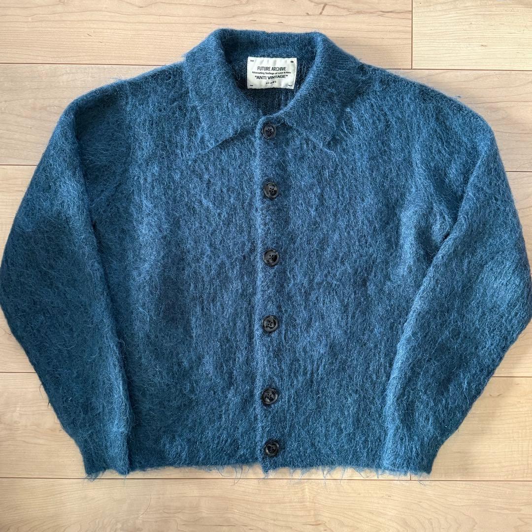 FUTURE ARCHIVE フューチャーアーカイブ モヘア混 ニットポロ