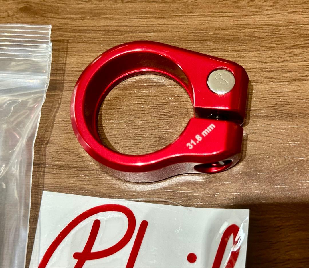 Phil Wood フィルウッド シートポストクランプ 31.8mm レッド