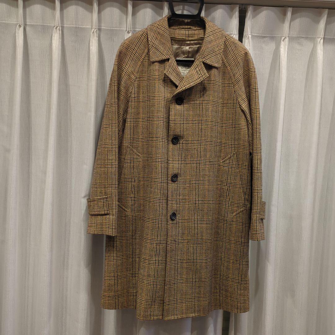 【J.PRESS 】ツイード カントリーチェック バルカラーコート