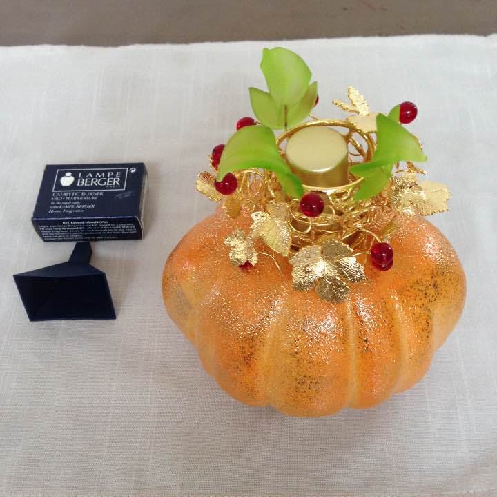 新品未使用 ランプベルジェ 金のカボチャ ランプ