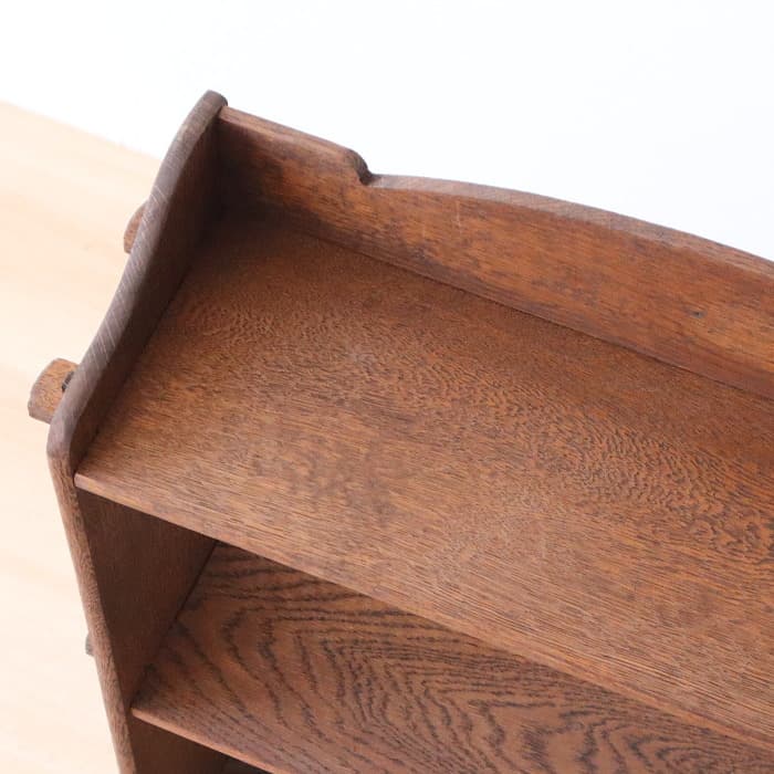 アンティーク 楔本棚 書棚 ナラ 無垢材 オープン棚 古家具