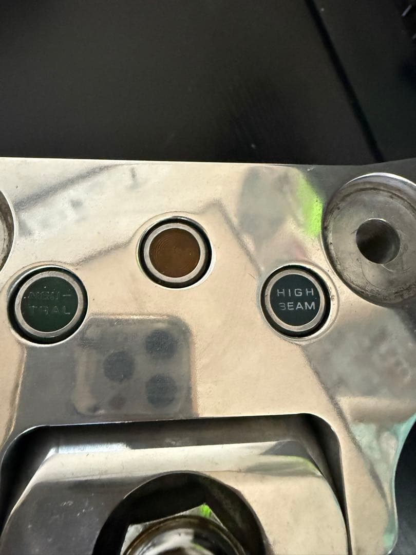 SR400 トリプルツリー 鏡面仕上げ