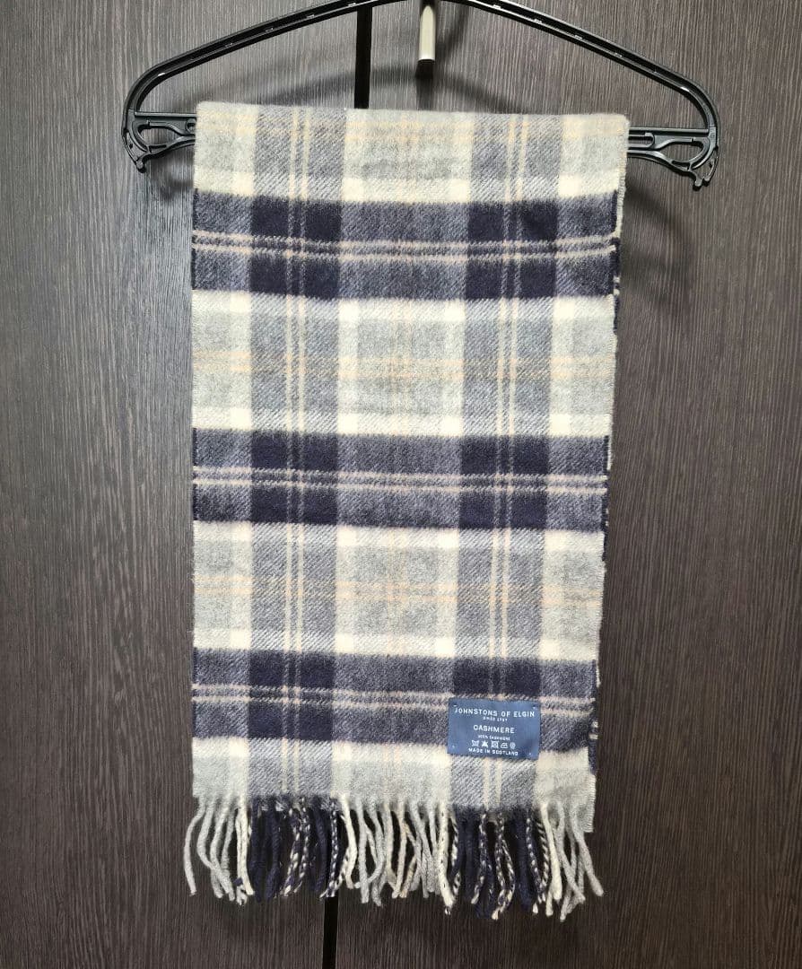 ジョンストンズ　カシミヤマフラー★美品