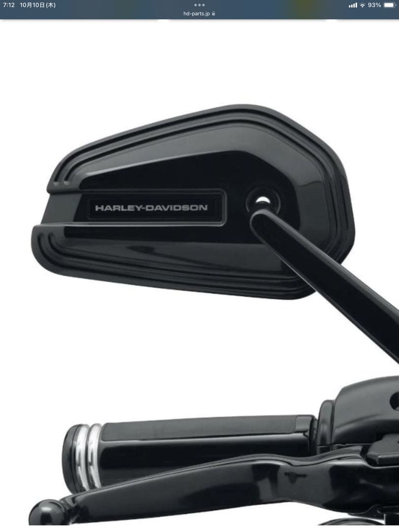 ハーレーダビッドソン　 エンパイア ミラーセット ブラック