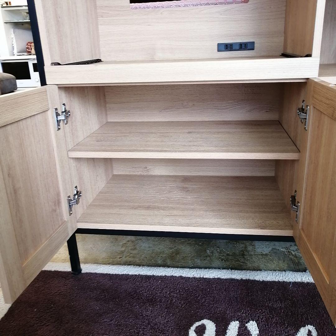 ホームテイスト GREACK グリック ヴィンテージレンジ台 食器棚 ラック