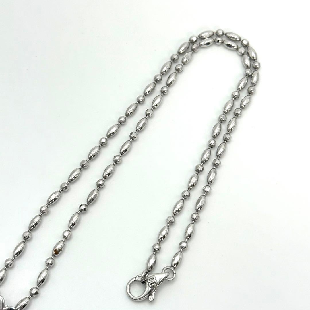 美品✨DOLCE&GABBANA ネックレス ロザリオ クロス シルバー925