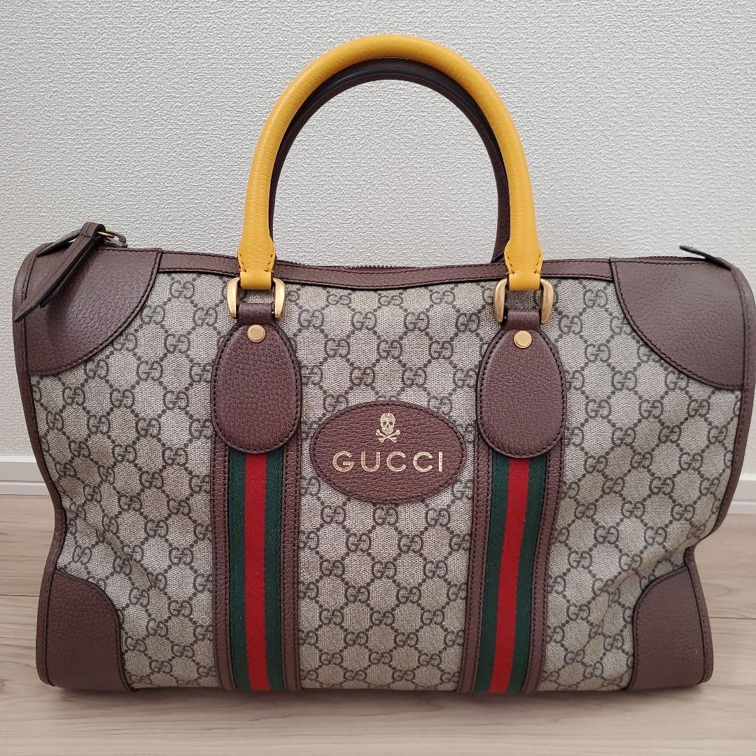GUCCI ネオヴィンテージ ダッフルバッグ　GG スプリーム キャンバスレザー
