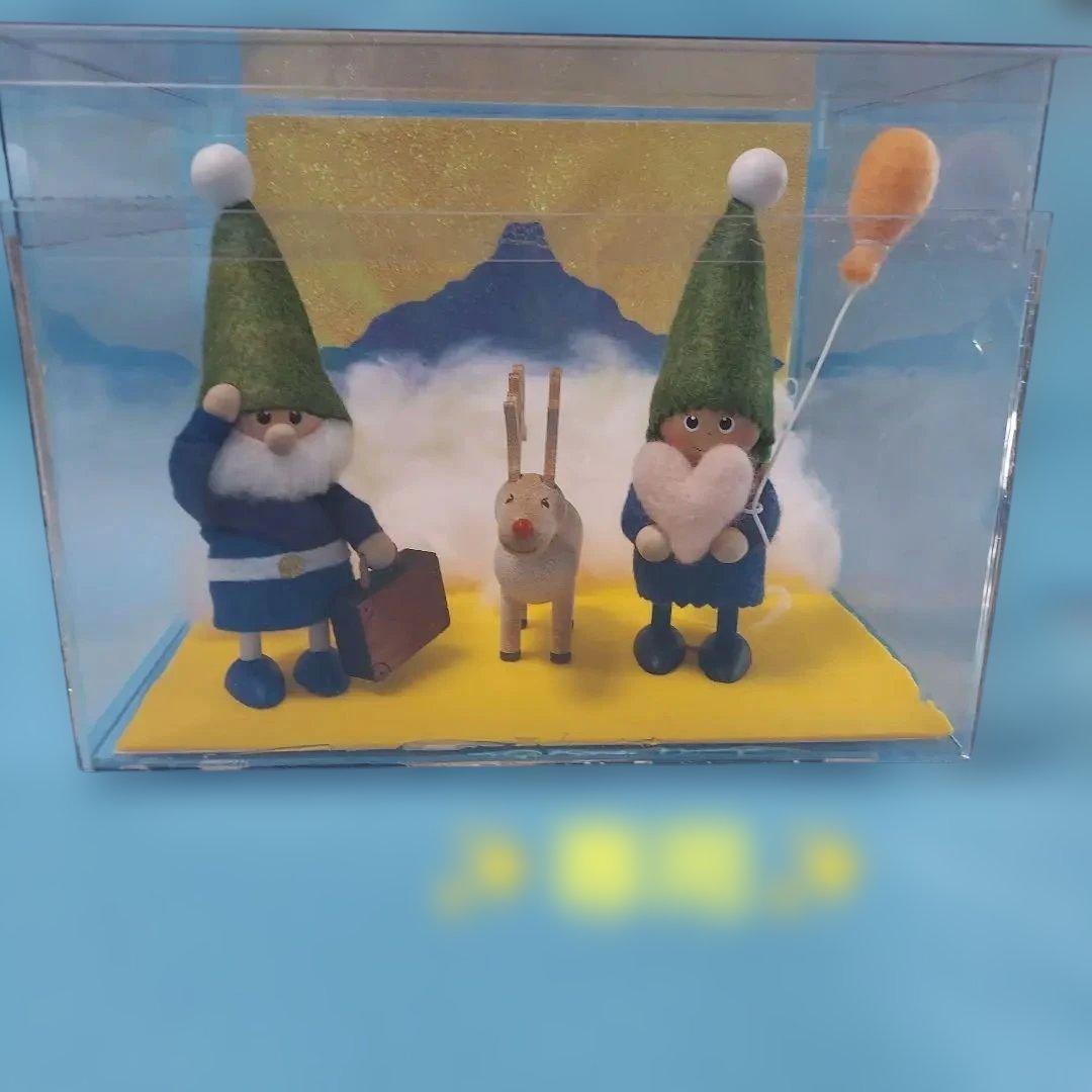 ★ノルディカニッセ　旅するニッセ　トナカイ　サンタ&女の子★