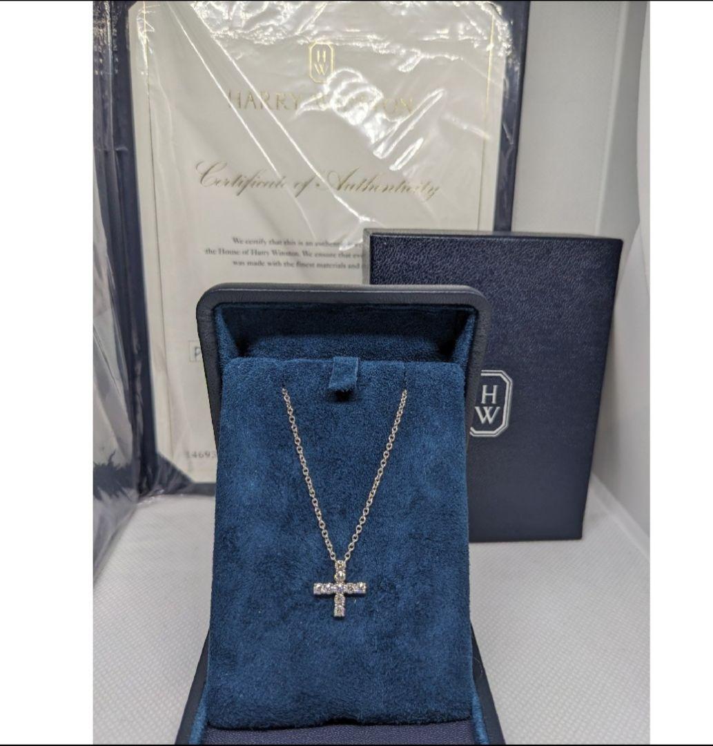 HARRY WINSTON ダイヤ クロスネックレス