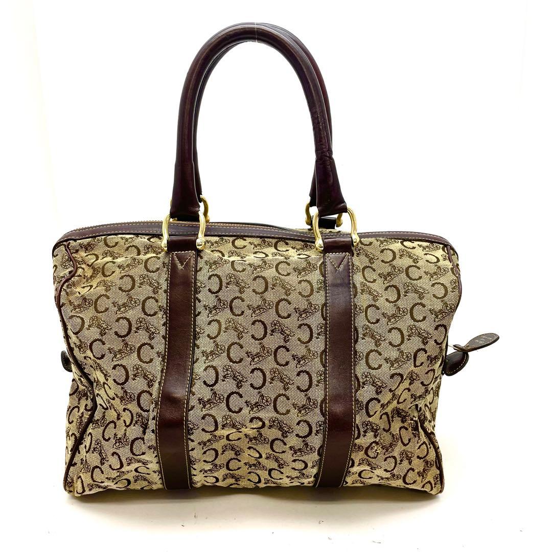 セリーヌ ハンド ボストンバッグ Cマカダム 旅行 ビジネス FU219