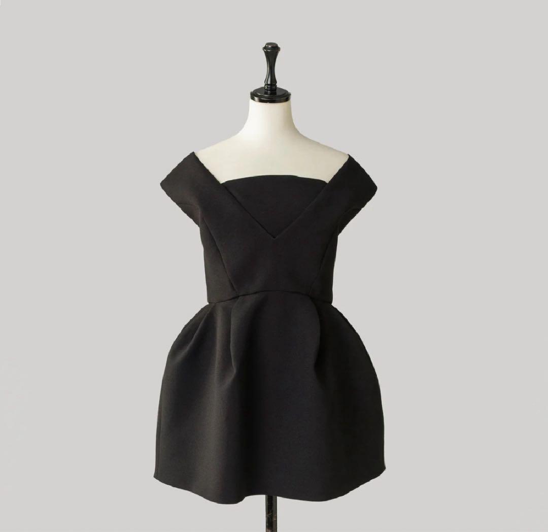 Pachman 黒 オフショルダー フレアトップス