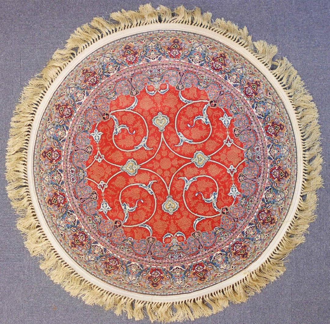 最後の一枚！144万ノット！ 本場イラン産 絨毯 円形150cm‐201531