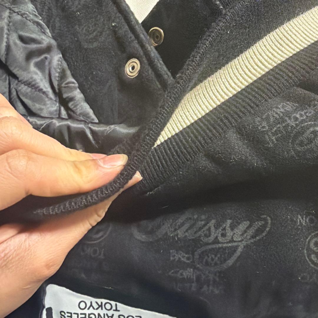 ふ*ら様 STUSSY スカル刺繍 スタジャン