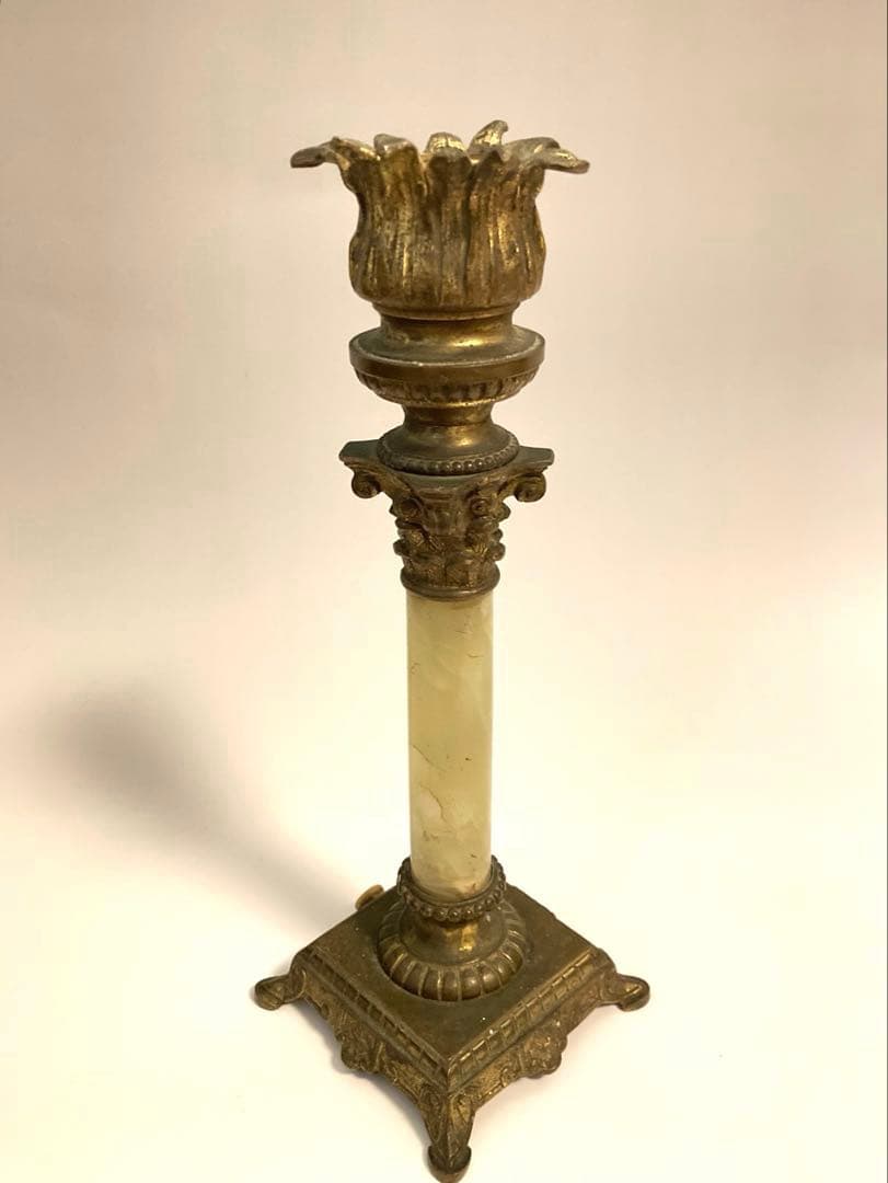 フランス　ナポレオン3世　アンティークランプ　燭台　スタンド　土台のみ