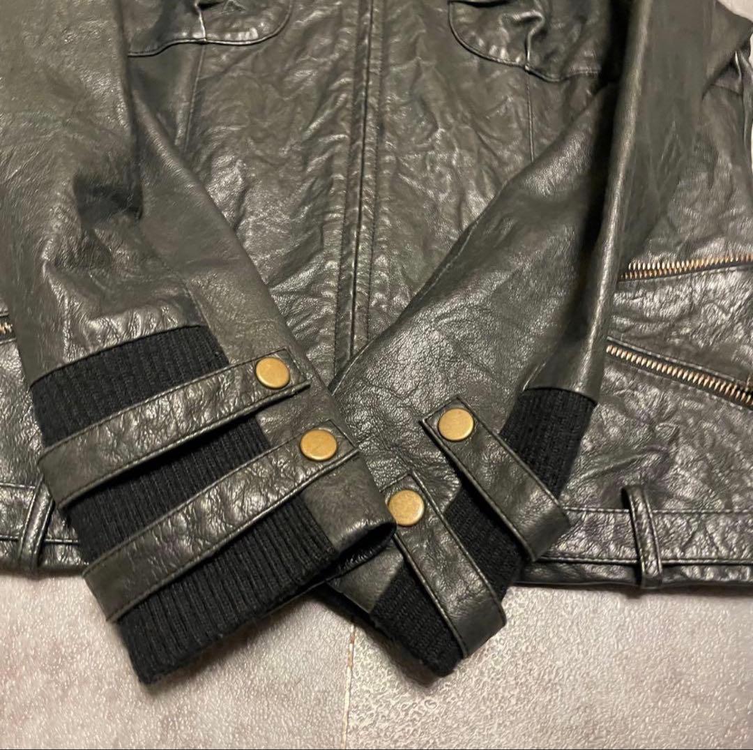ジャケット・アウター 00s archive lamb leather jacket