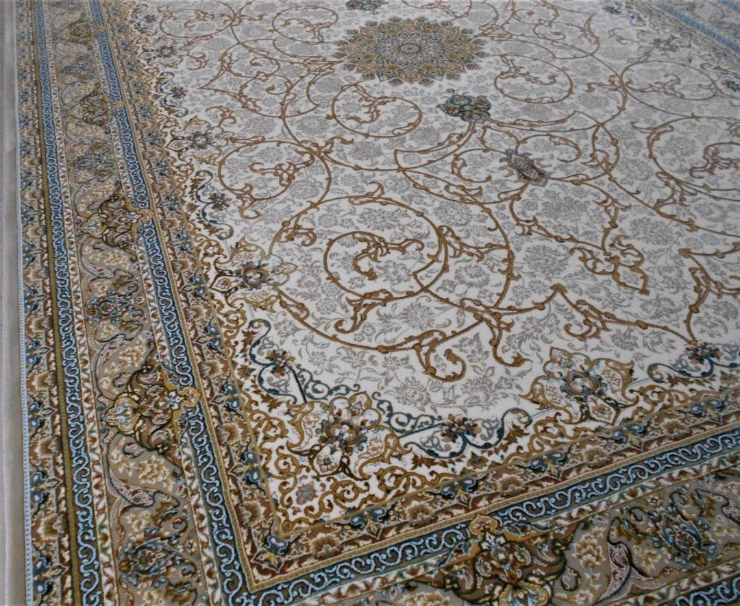 立体柄、144万ノット！本場イラン産 絨毯！200×250cm-45001