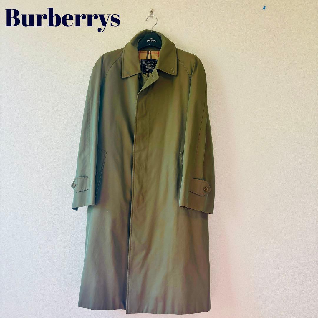 Burberrys ビンテージ　 玉虫色　ステンカラーコート　ノバチェック