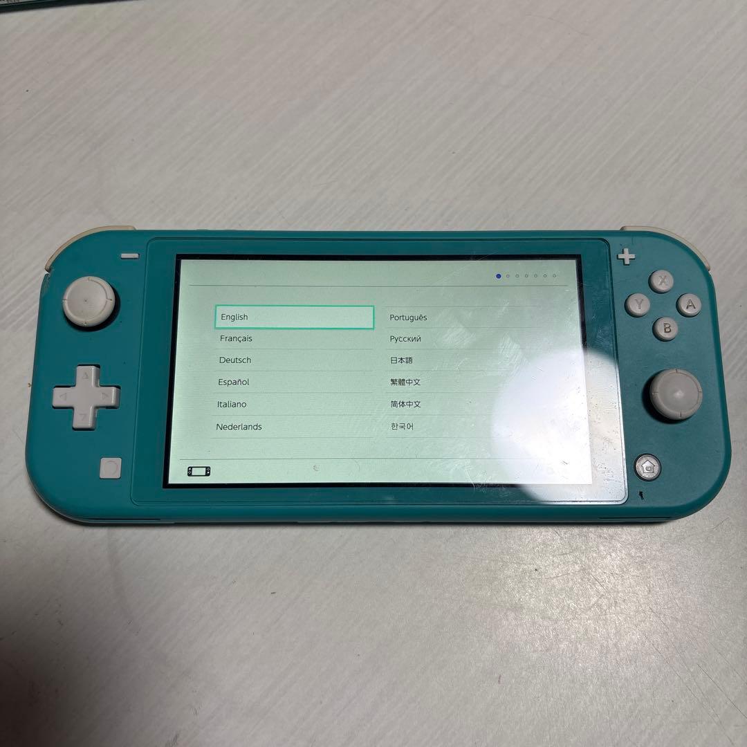 Nintendo Switch Lite ターコイズ　欠けてます