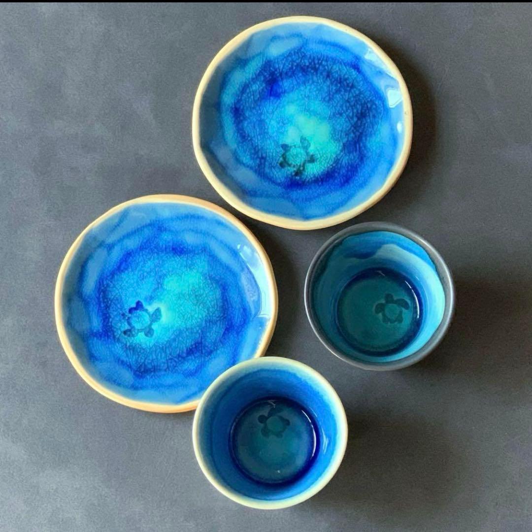 【おおくにぬし】お皿 おちょこ やちむん 小浜焼 沖縄土産 石垣島